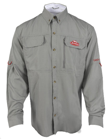 BERKLEY PERFORMANCE GREY & BROWN VENTED SHIRT