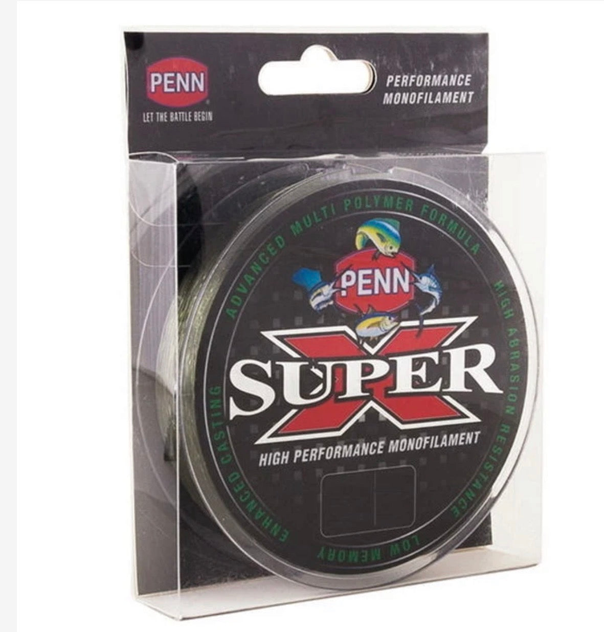 Penn Super X Mono Line Vis Green 600m 40LB