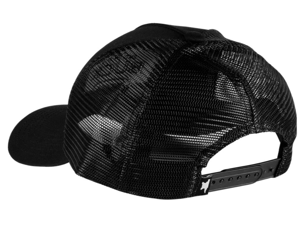 Buck Embroidered Logo trucker cap - Black