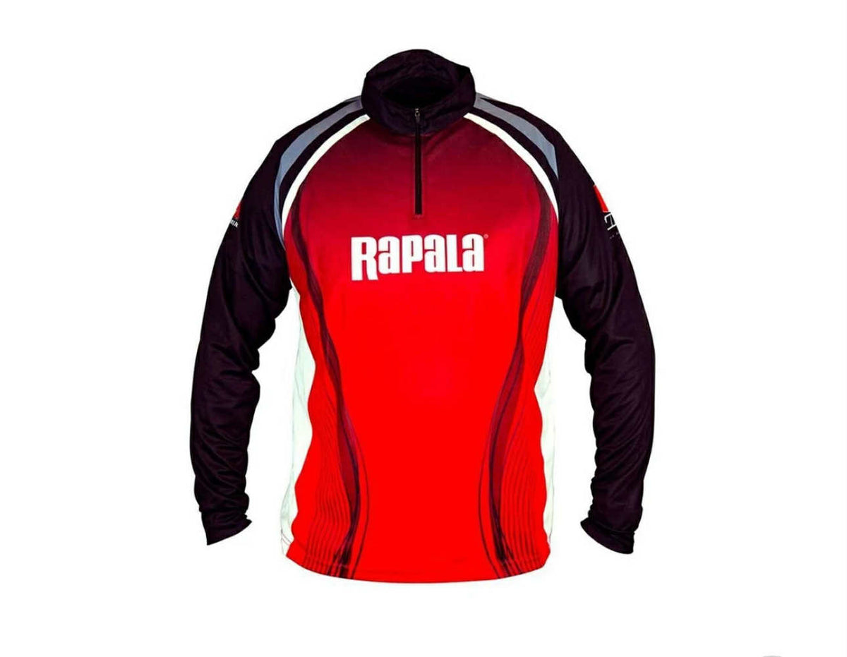 Rapala Red/Black Long Sleeve Tournament Fishing Shirt